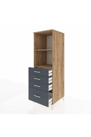 Kronos Dolap 2 Raflı 4 Çekmeceli 60x59x182 - S89M041V8C