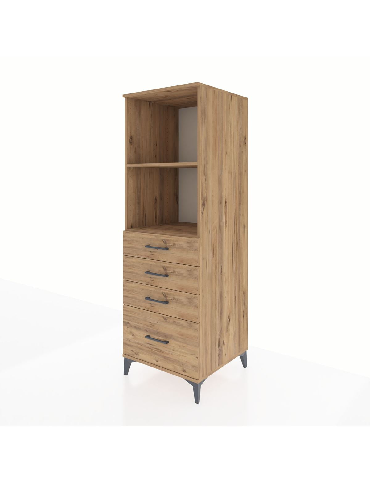 Kronos Dolap 2 Raflı 4 Çekmeceli 60x59x182 - S89M041V9C
