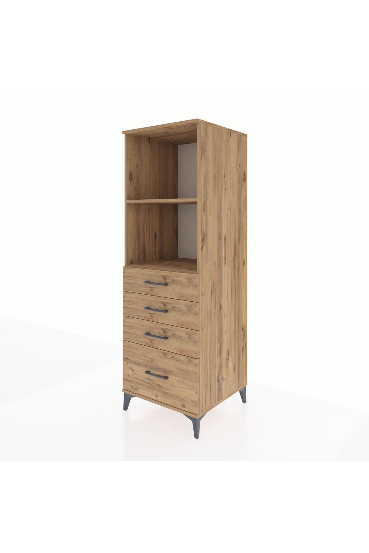 Kronos Dolap 2 Raflı 4 Çekmeceli 60x59x182 - S89M041V9C