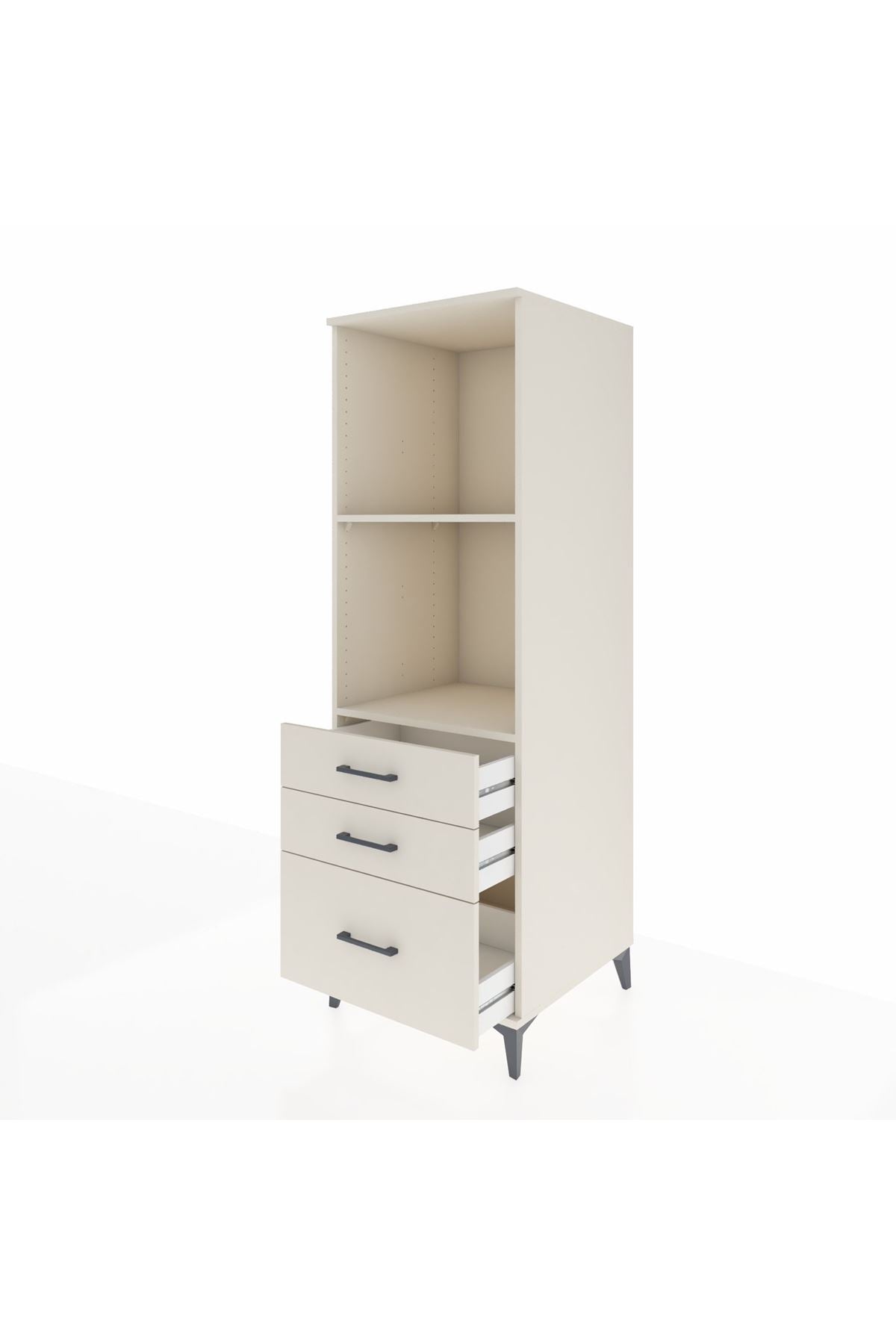 Kronos Dolap 2 Raflı 3 Çekmeceli 60x59x182 - S89M042V1C
