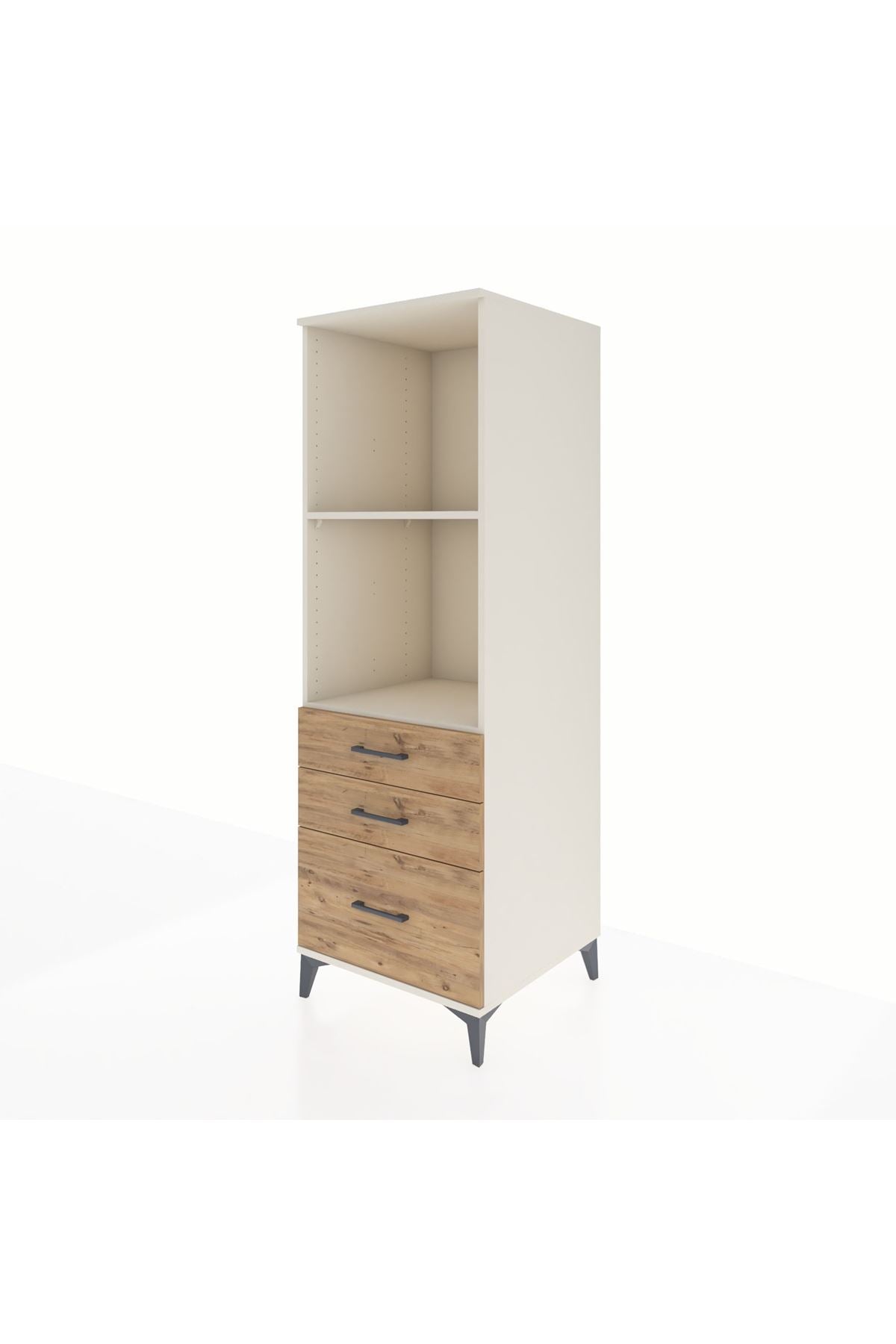 Kronos Dolap 2 Raflı 3 Çekmeceli 60x59x182 - S89M042V3C