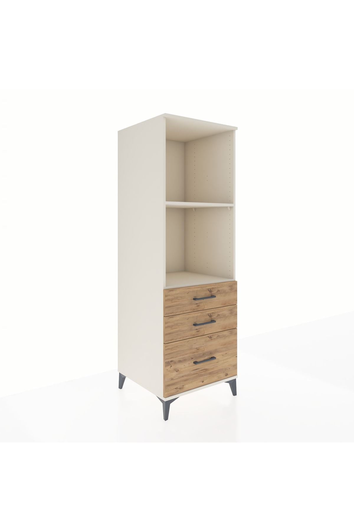 Kronos Dolap 2 Raflı 3 Çekmeceli 60x59x182 - S89M042V3C