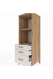 Kronos Dolap 2 Raflı 3 Çekmeceli 60x59x182 - S89M042V7C
