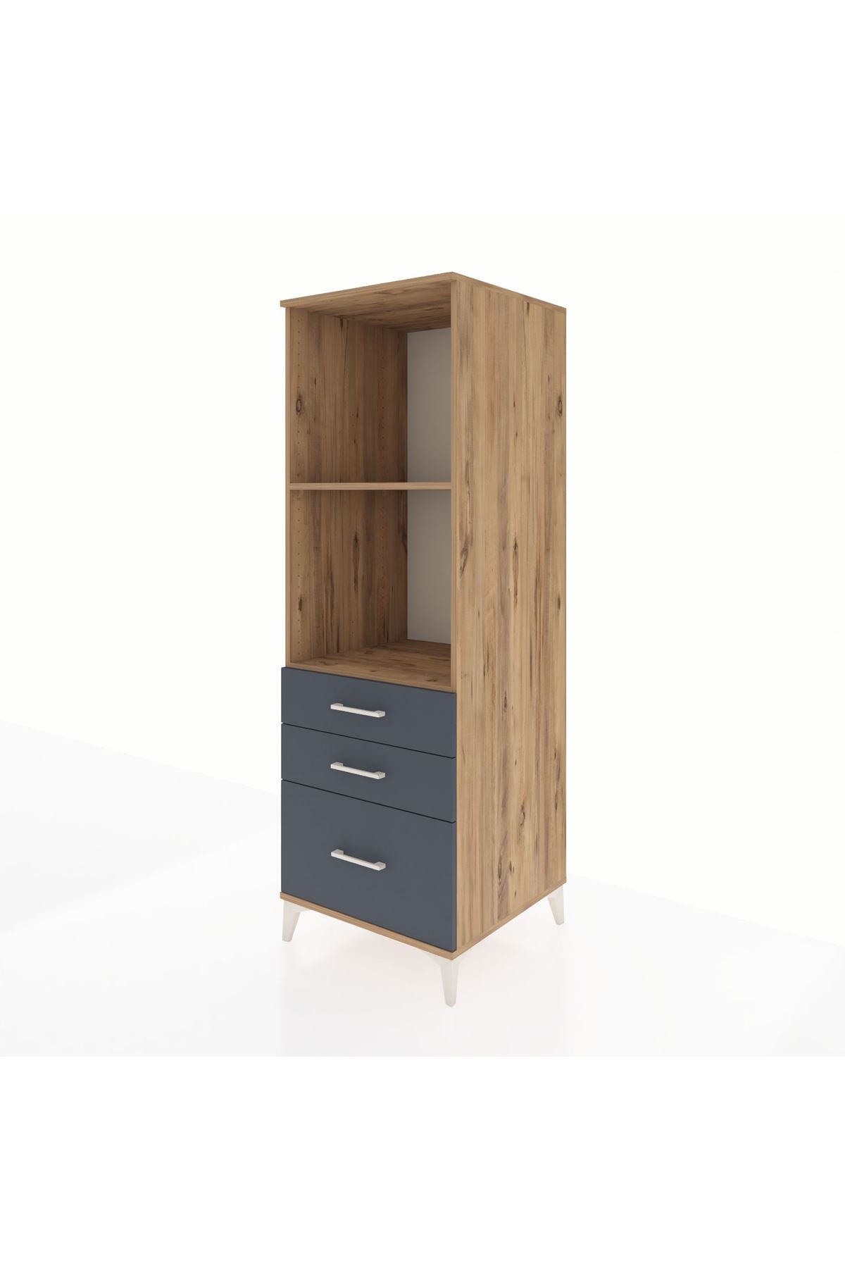 Kronos Dolap 2 Raflı 3 Çekmeceli 60x59x182 - S89M042V8C