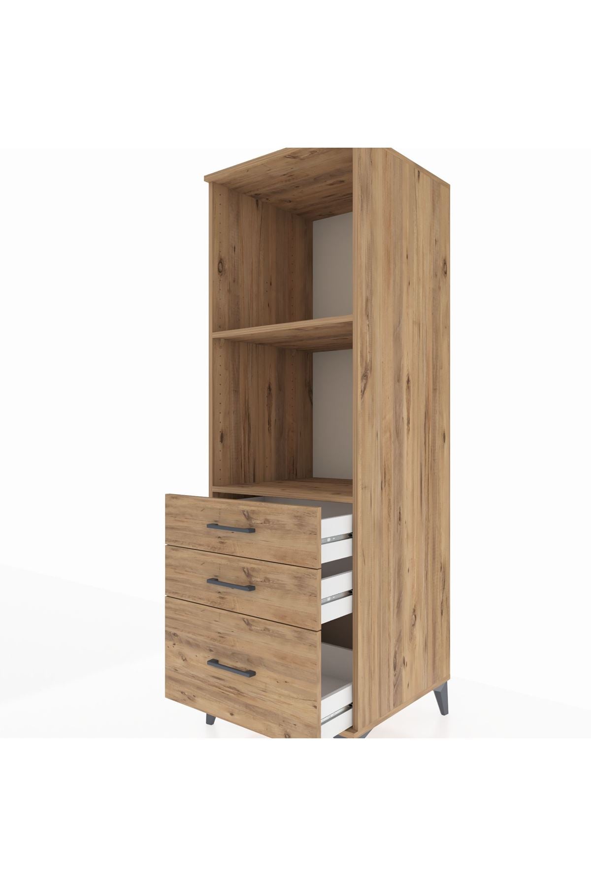 Kronos Dolap 2 Raflı 3 Çekmeceli 60x59x182 - S89M042V9C