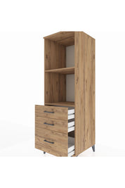Kronos Dolap 2 Raflı 3 Çekmeceli 60x59x182 - S89M042V9C