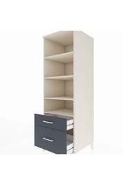 Kronos Dolap 4 Raflı 2 Çekmeceli 60x59x182 - S89M043V2C