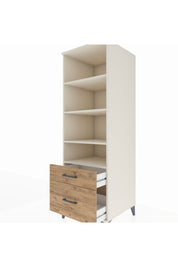 Kronos Dolap 4 Raflı 2 Çekmeceli 60x59x182 - S89M043V3C