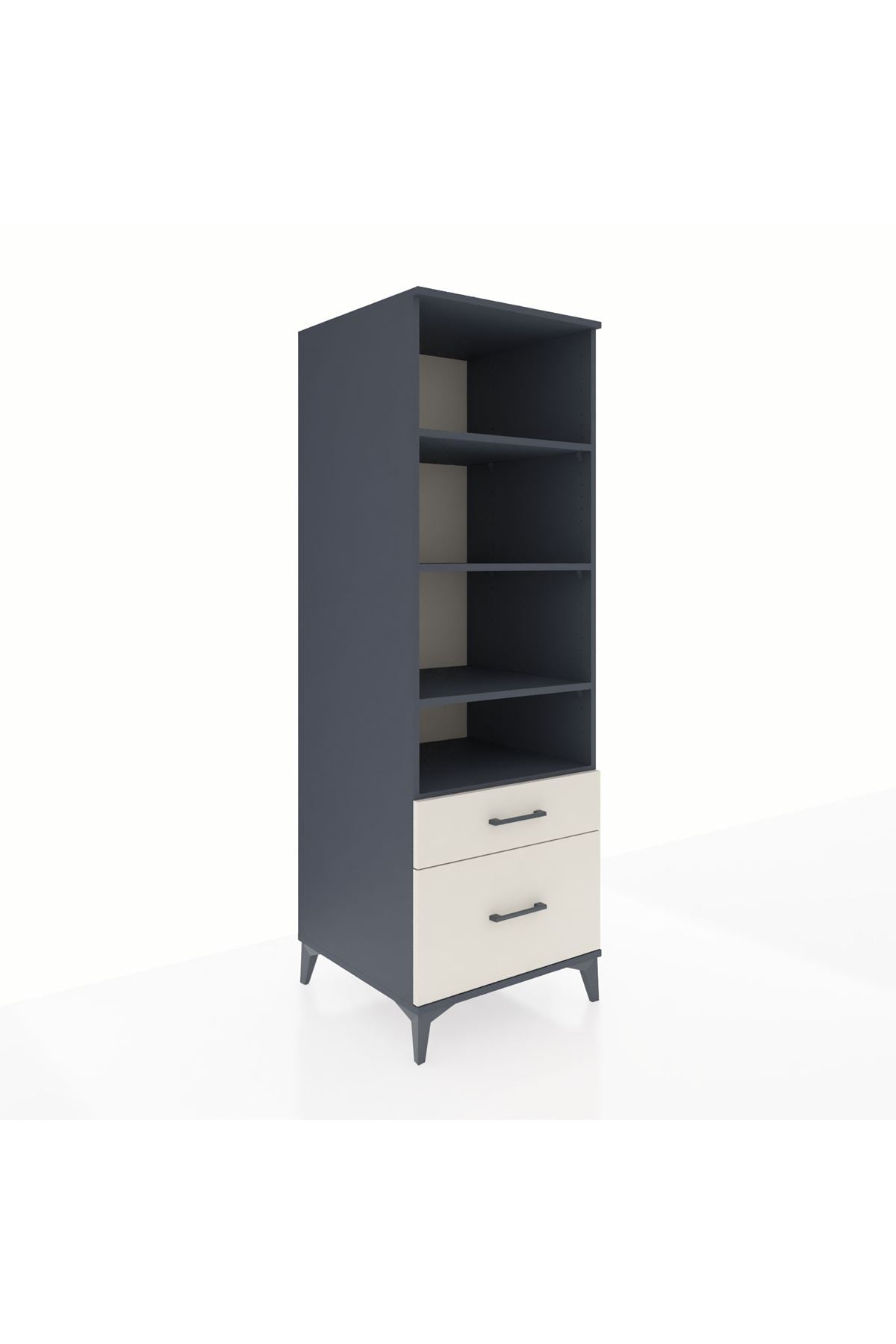 Kronos Dolap 4 Raflı 2 Çekmeceli 60x59x182 - S89M043V4C