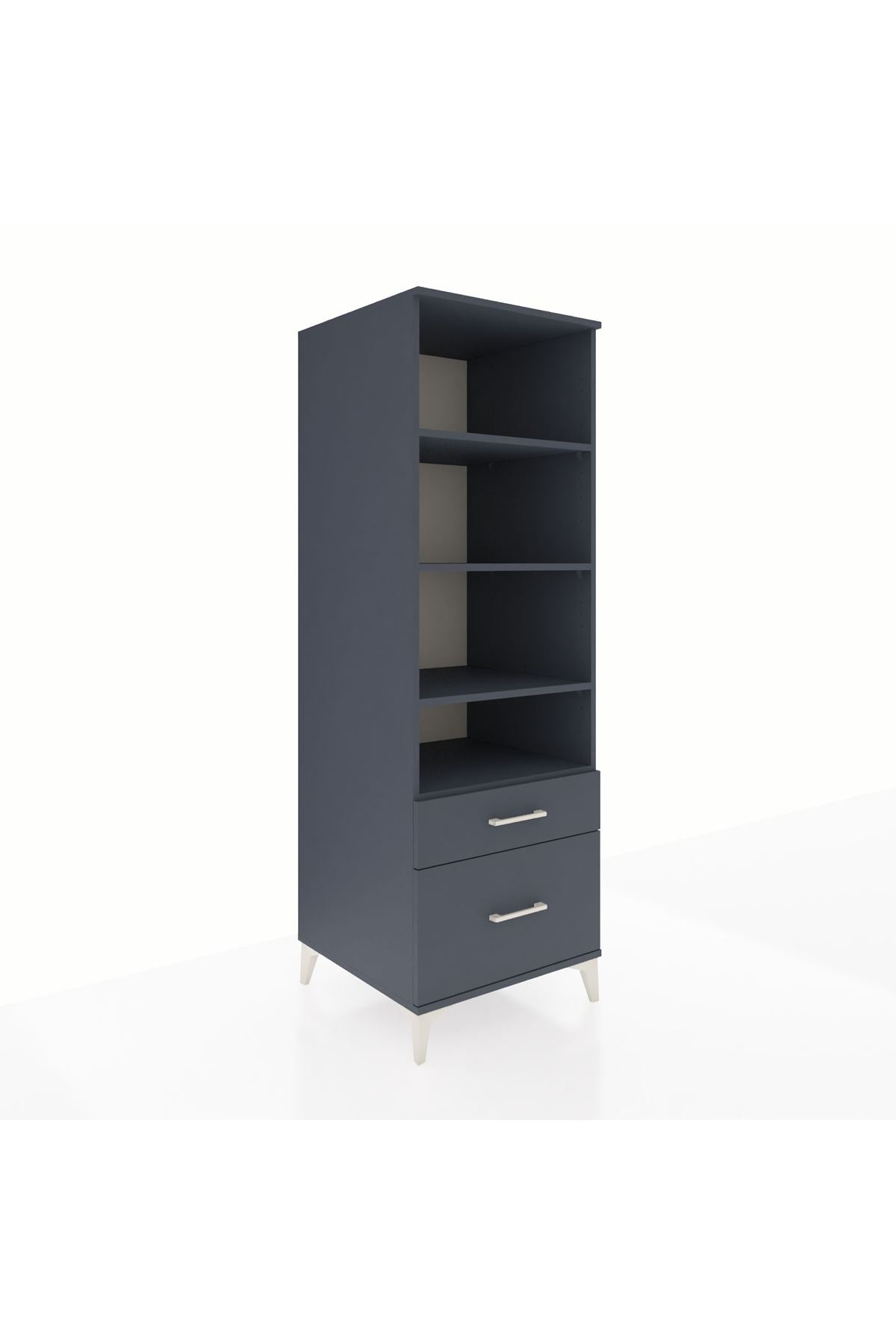 Kronos Dolap 4 Raflı 2 Çekmeceli 60x59x182 - S89M043V5C