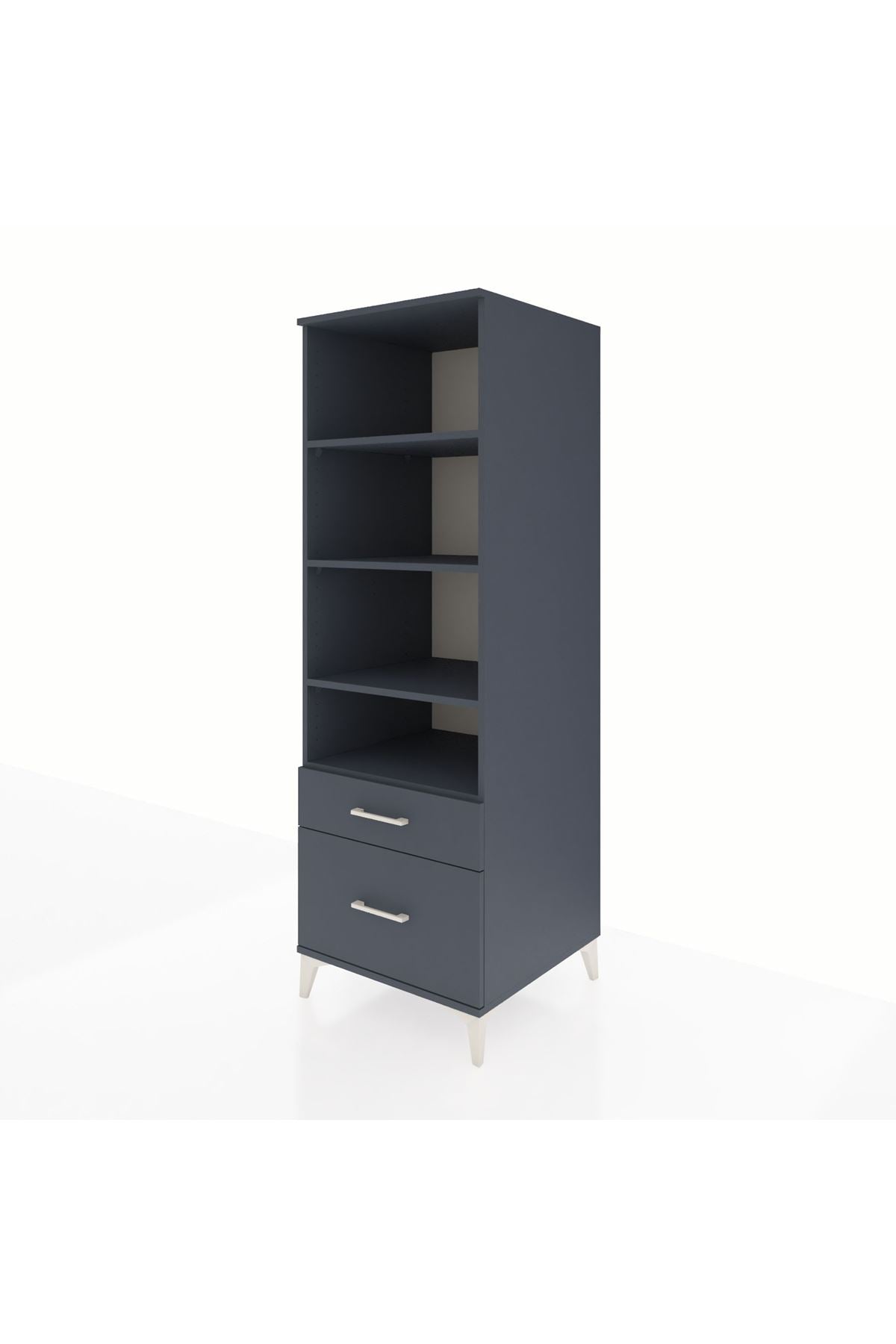 Kronos Dolap 4 Raflı 2 Çekmeceli 60x59x182 - S89M043V5C