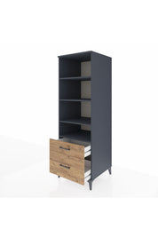 Kronos Dolap 4 Raflı 2 Çekmeceli 60x59x182 - S89M043V6C