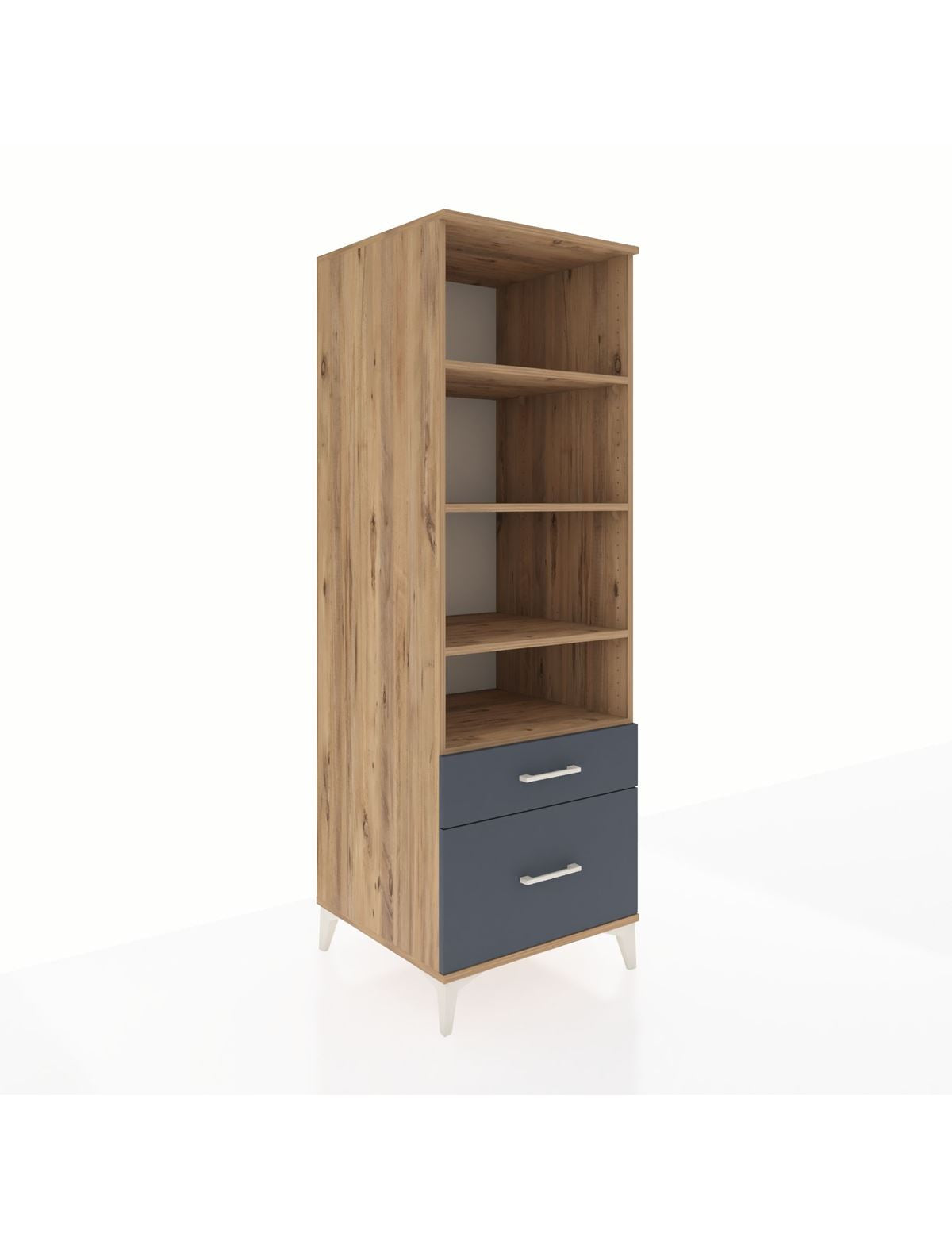 Kronos Dolap 4 Raflı 2 Çekmeceli 60x59x182 - S89M043V8C
