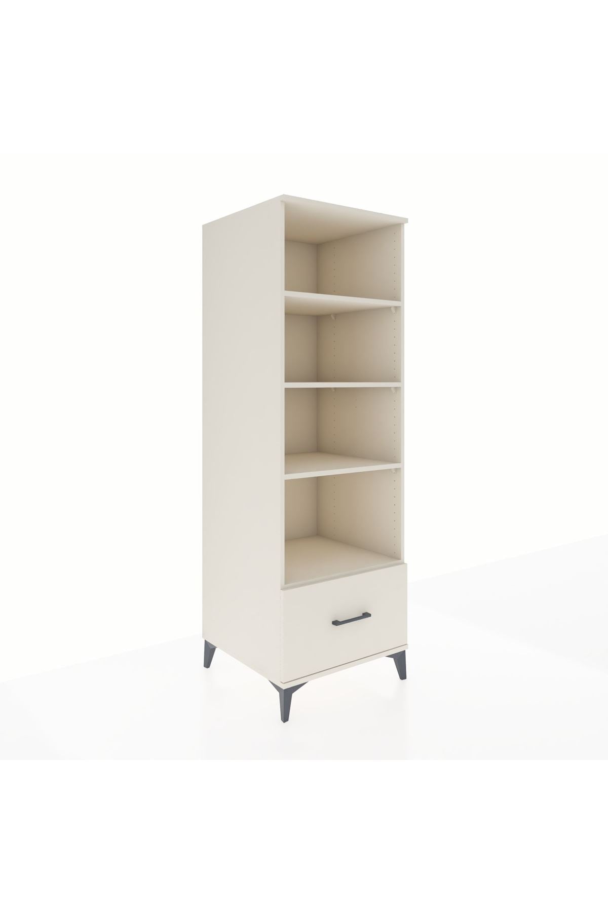 Kronos Dolap 4 Raflı Tek Çekmeceli 60x59x182 - S89M044V1C