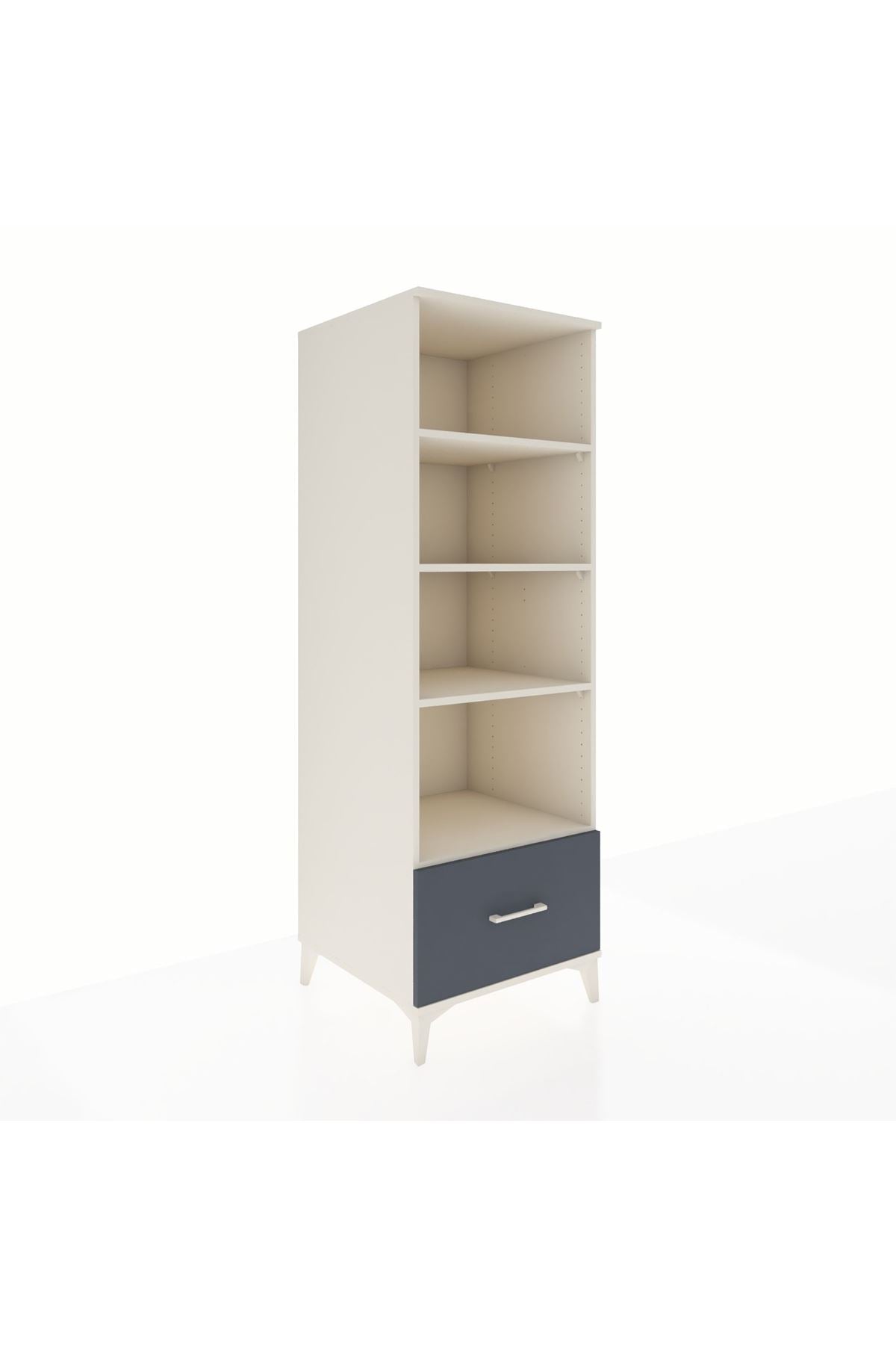 Kronos Dolap 4 Raflı Tek Çekmeceli 60x59x182 - S89M044V2C