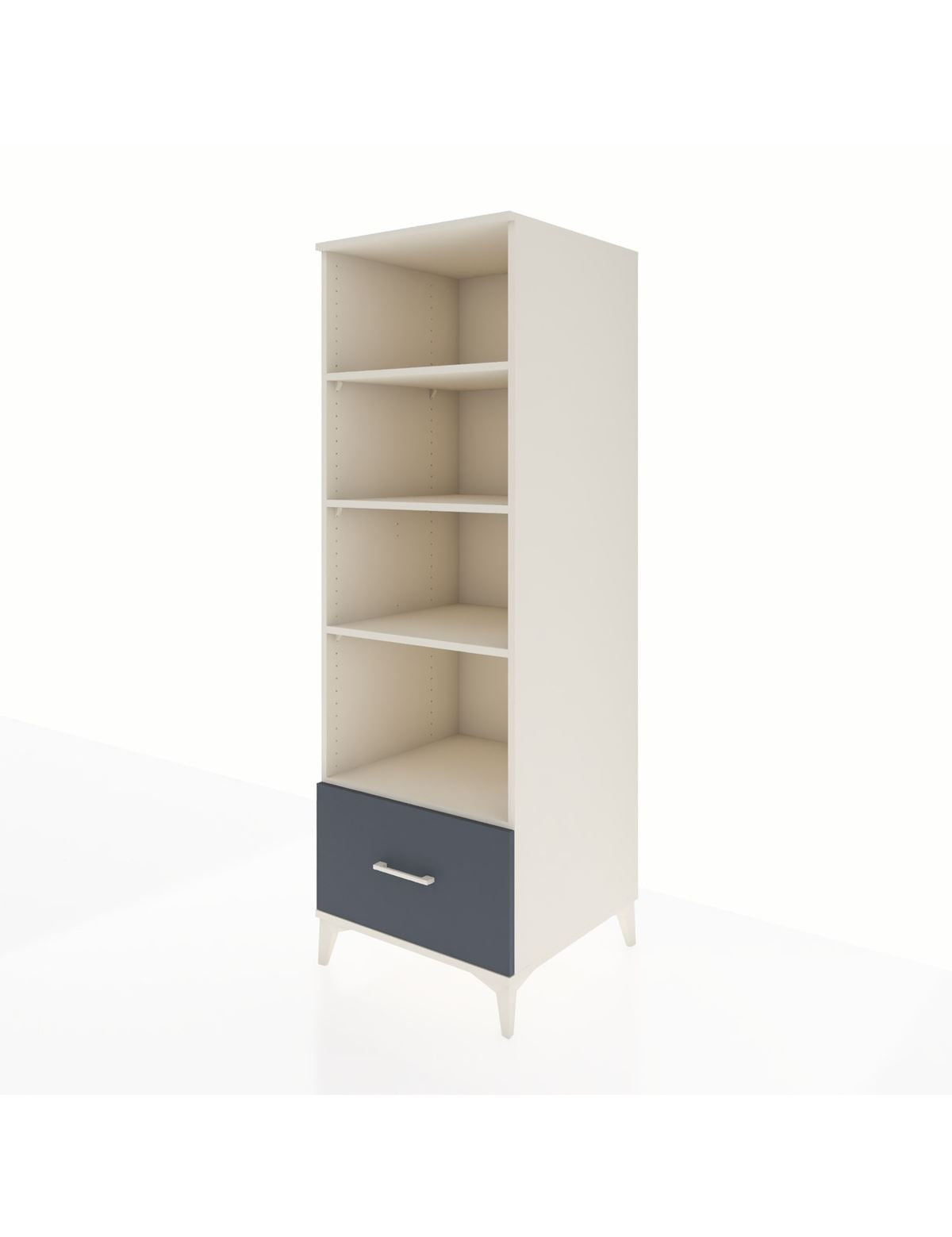Kronos Dolap 4 Raflı Tek Çekmeceli 60x59x182 - S89M044V2C