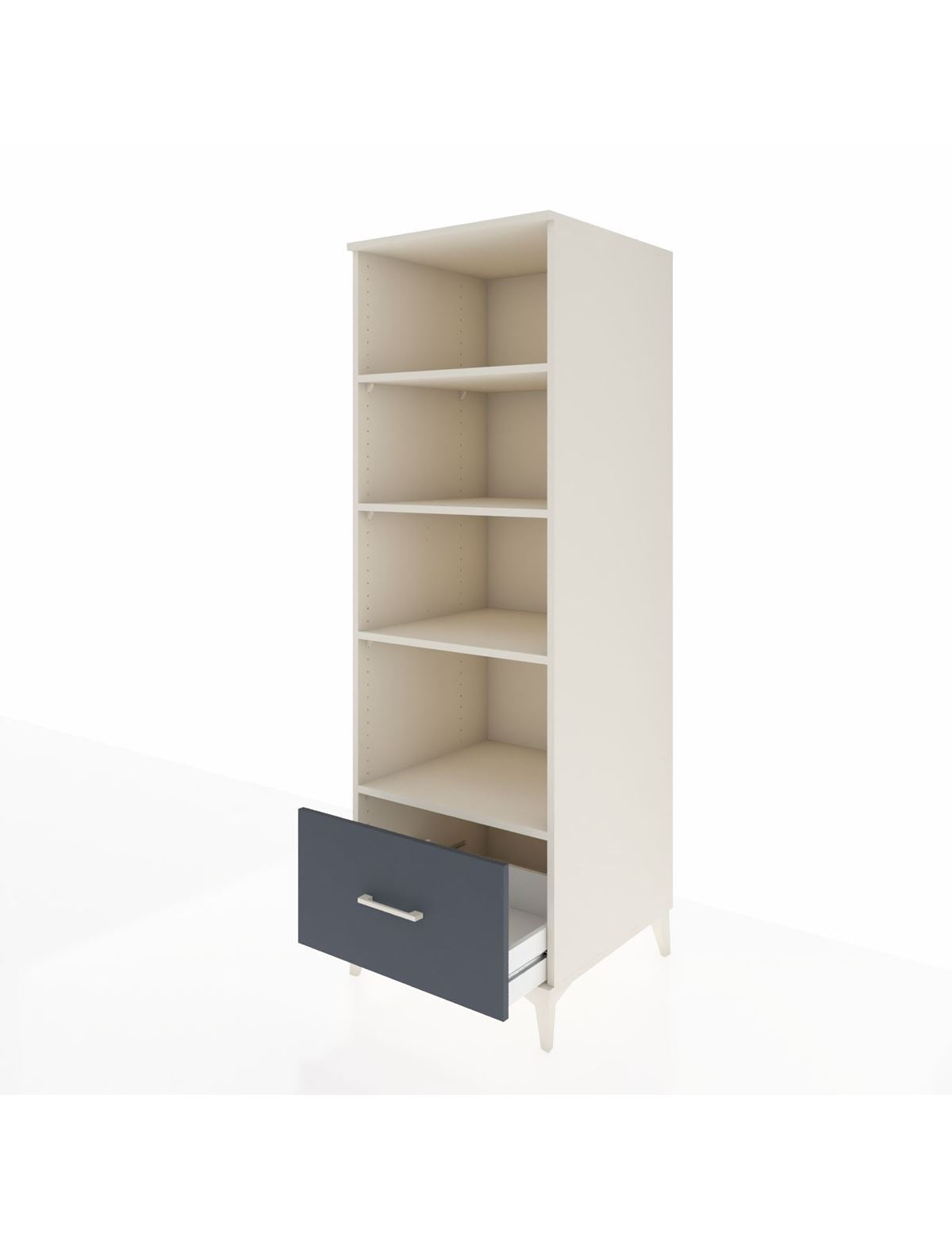 Kronos Dolap 4 Raflı Tek Çekmeceli 60x59x182 - S89M044V2C