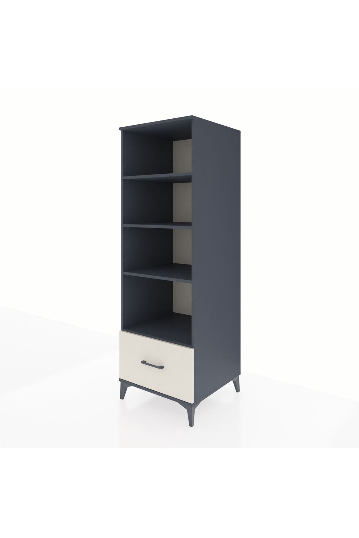 Kronos Dolap 4 Raflı Tek Çekmeceli 60x59x182 - S89M044V4C