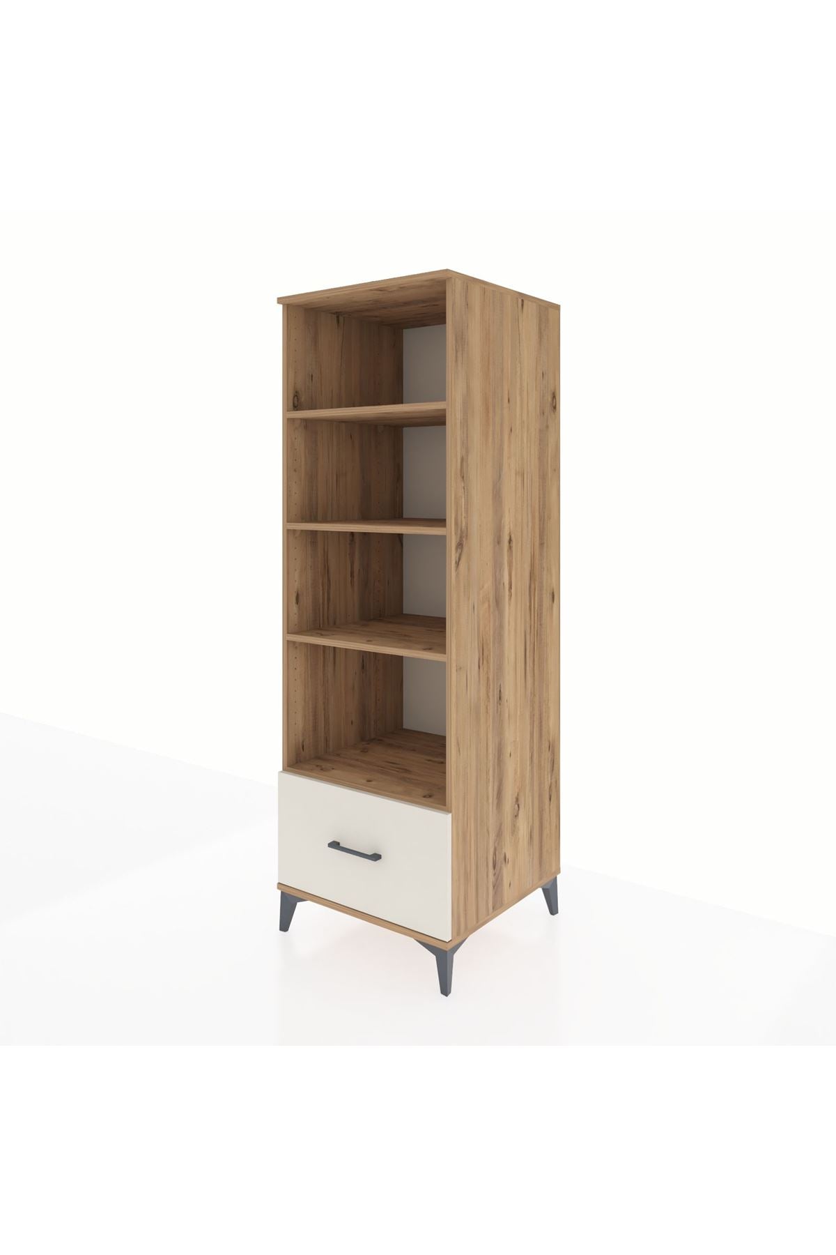 Kronos Dolap 4 Raflı Tek Çekmeceli 60x59x182 - S89M044V7C