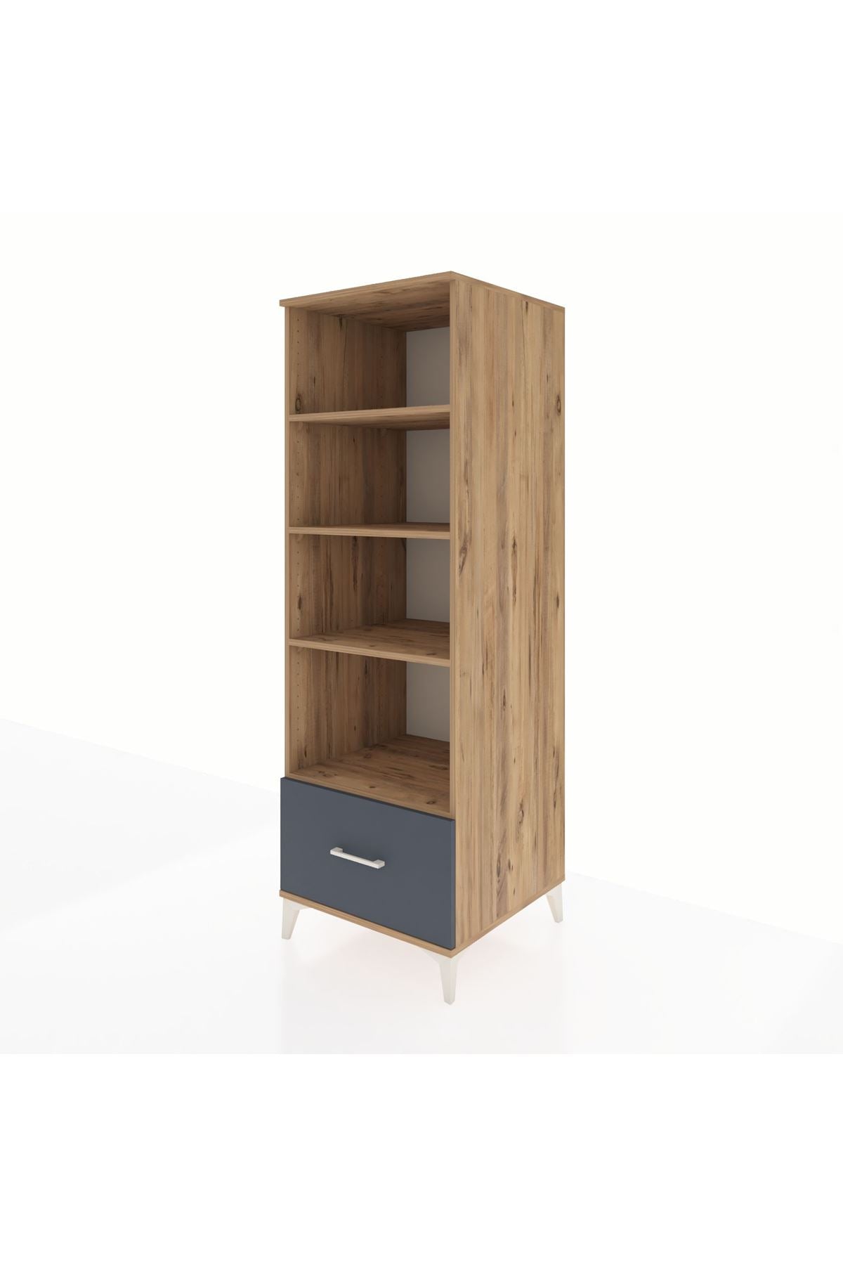 Kronos Dolap 4 Raflı Tek Çekmeceli 60x59x182 - S89M044V8C