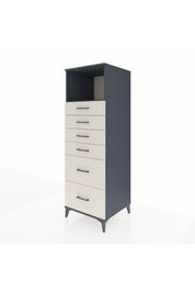 Kronos Dolap Tek Raflı 6 Çekmeceli 60x59x182 - S89M045V4C