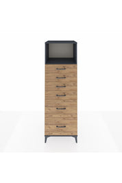 Kronos Dolap Tek Raflı 6 Çekmeceli 60x59x182 - S89M045V6C