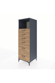 Kronos Dolap Tek Raflı 6 Çekmeceli 60x59x182 - S89M045V6C