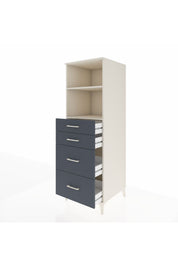 Kronos Dolap 2 Raflı 4 Çekmeceli 60x59x182 - S89M047V2C