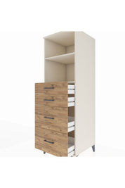 Kronos Dolap 2 Raflı 4 Çekmeceli 60x59x182 - S89M047V3C