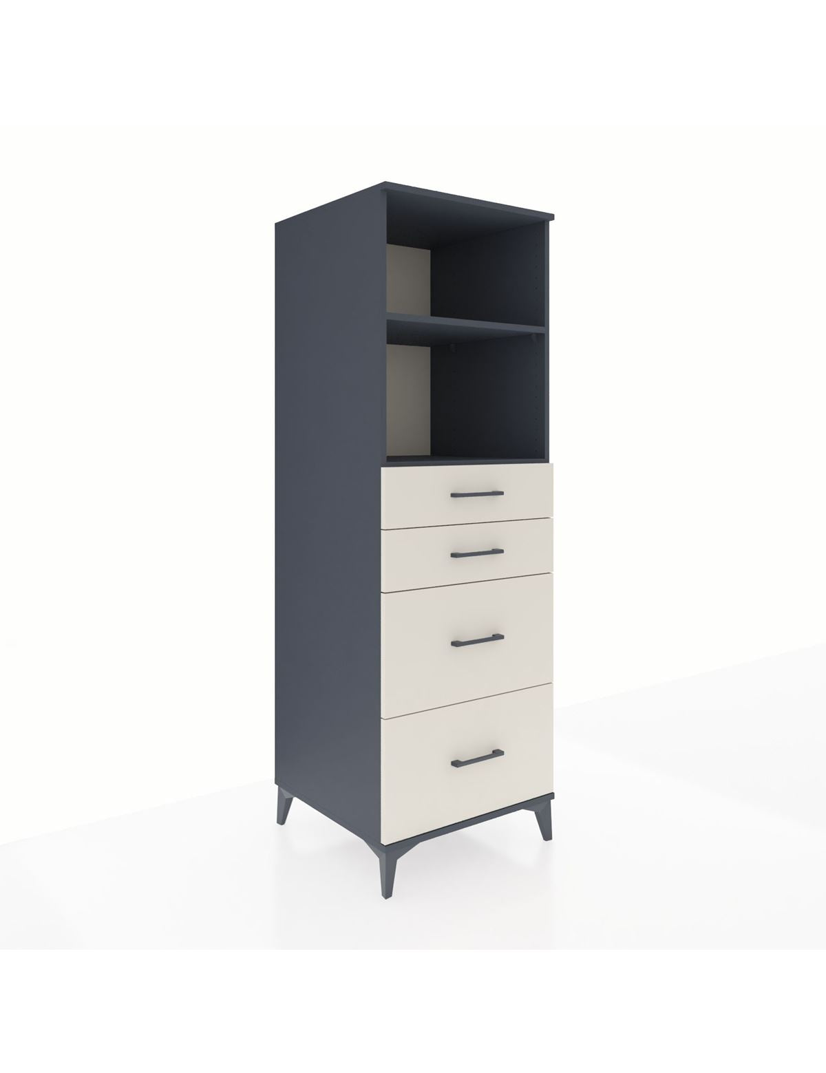 Kronos Dolap 2 Raflı 4 Çekmeceli 60x59x182 - S89M047V4C