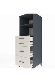 Kronos Dolap 2 Raflı 4 Çekmeceli 60x59x182 - S89M047V4C