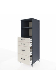 Kronos Dolap 2 Raflı 4 Çekmeceli 60x59x182 - S89M047V4C