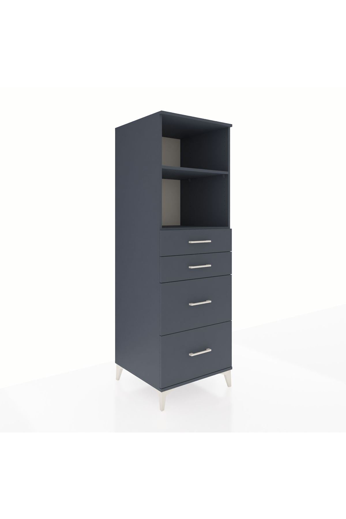 Kronos Dolap 2 Raflı 4 Çekmeceli 60x59x182 - S89M047V5C