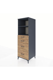 Kronos Dolap 2 Raflı 4 Çekmeceli 60x59x182 - S89M047V6C