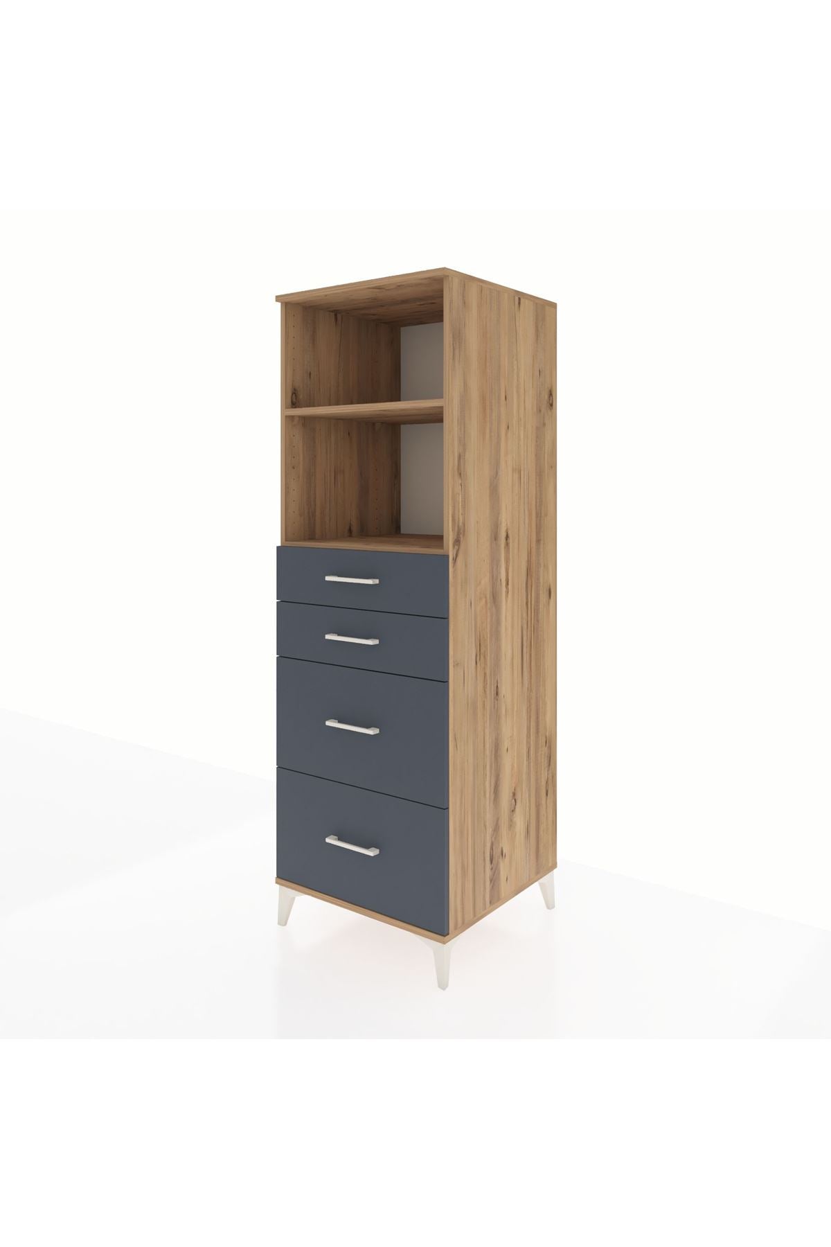 Kronos Dolap 2 Raflı 4 Çekmeceli 60x59x182 - S89M047V8C