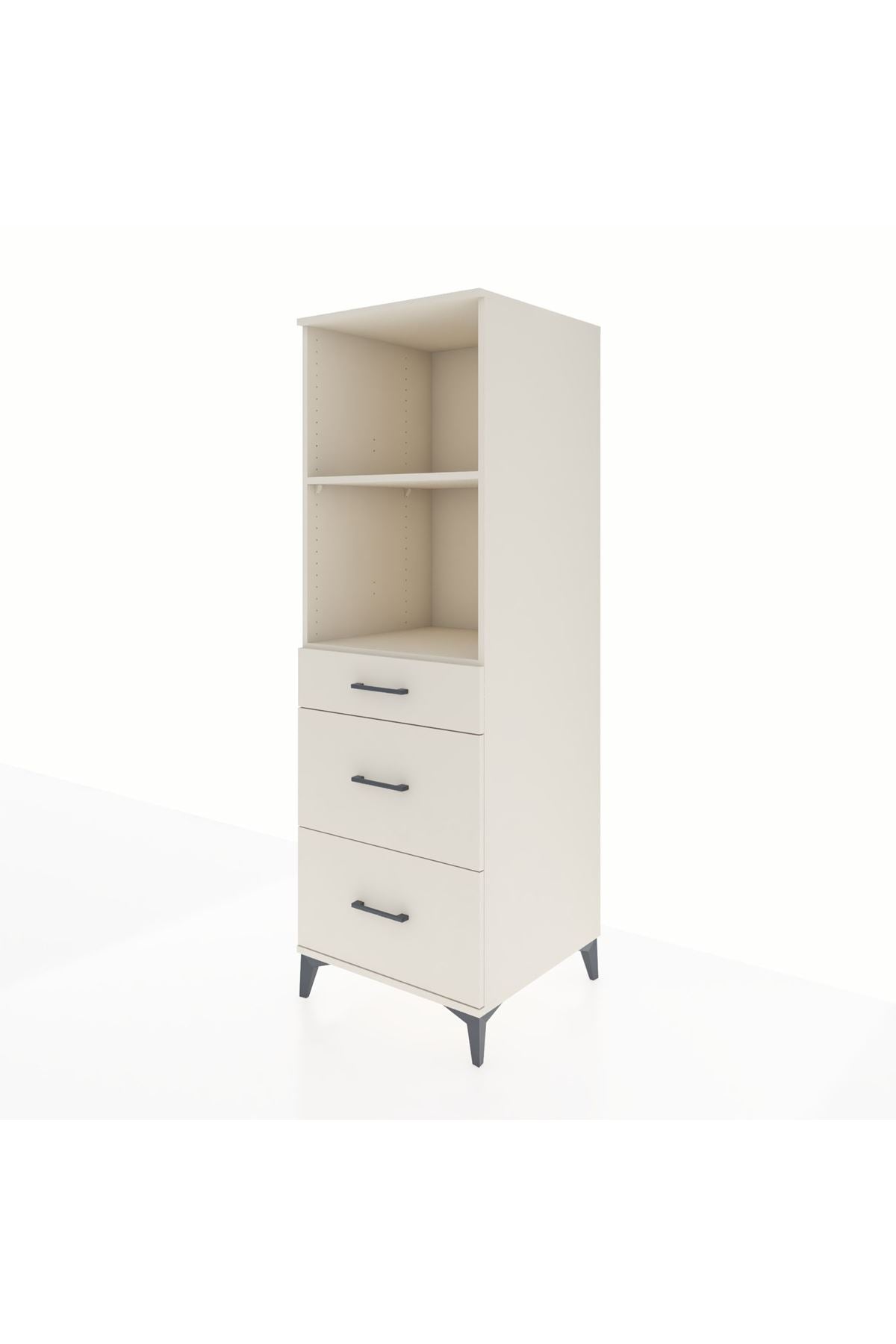Kronos Dolap 2 Raflı 3 Çekmeceli 60x59x182 - S89M048V1C