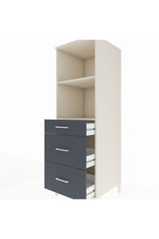 Kronos Dolap 2 Raflı 3 Çekmeceli 60x59x182 - S89M048V2C