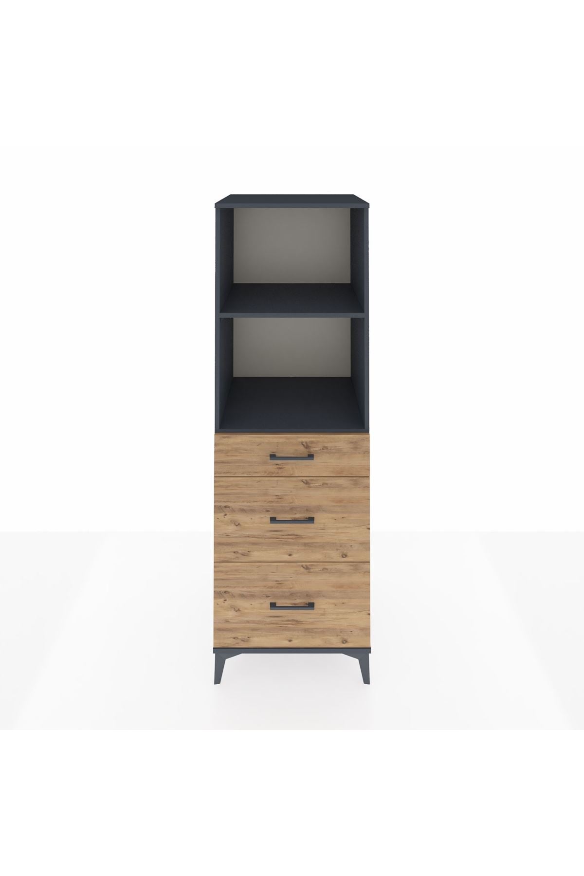 Kronos Dolap 2 Raflı 3 Çekmeceli 60x59x182 - S89M048V6C