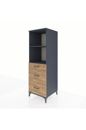 Kronos Dolap 2 Raflı 3 Çekmeceli 60x59x182 - S89M048V6C