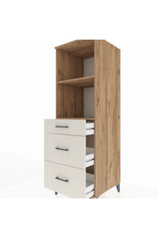 Kronos Dolap 2 Raflı 3 Çekmeceli 60x59x182 - S89M048V7C