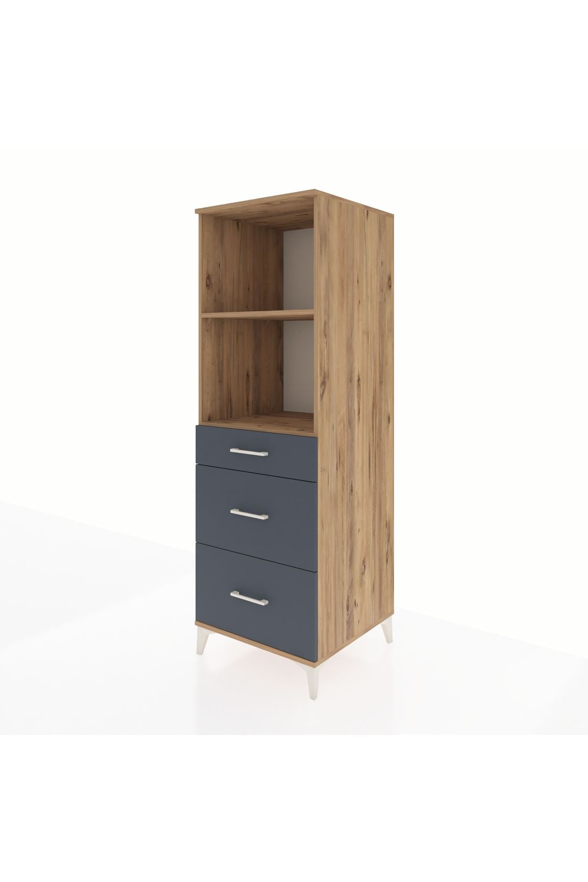 Kronos Dolap 2 Raflı 3 Çekmeceli 60x59x182 - S89M048V8C