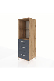 Kronos Dolap 2 Raflı 3 Çekmeceli 60x59x182 - S89M048V8C