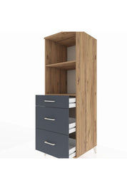 Kronos Dolap 2 Raflı 3 Çekmeceli 60x59x182 - S89M048V8C