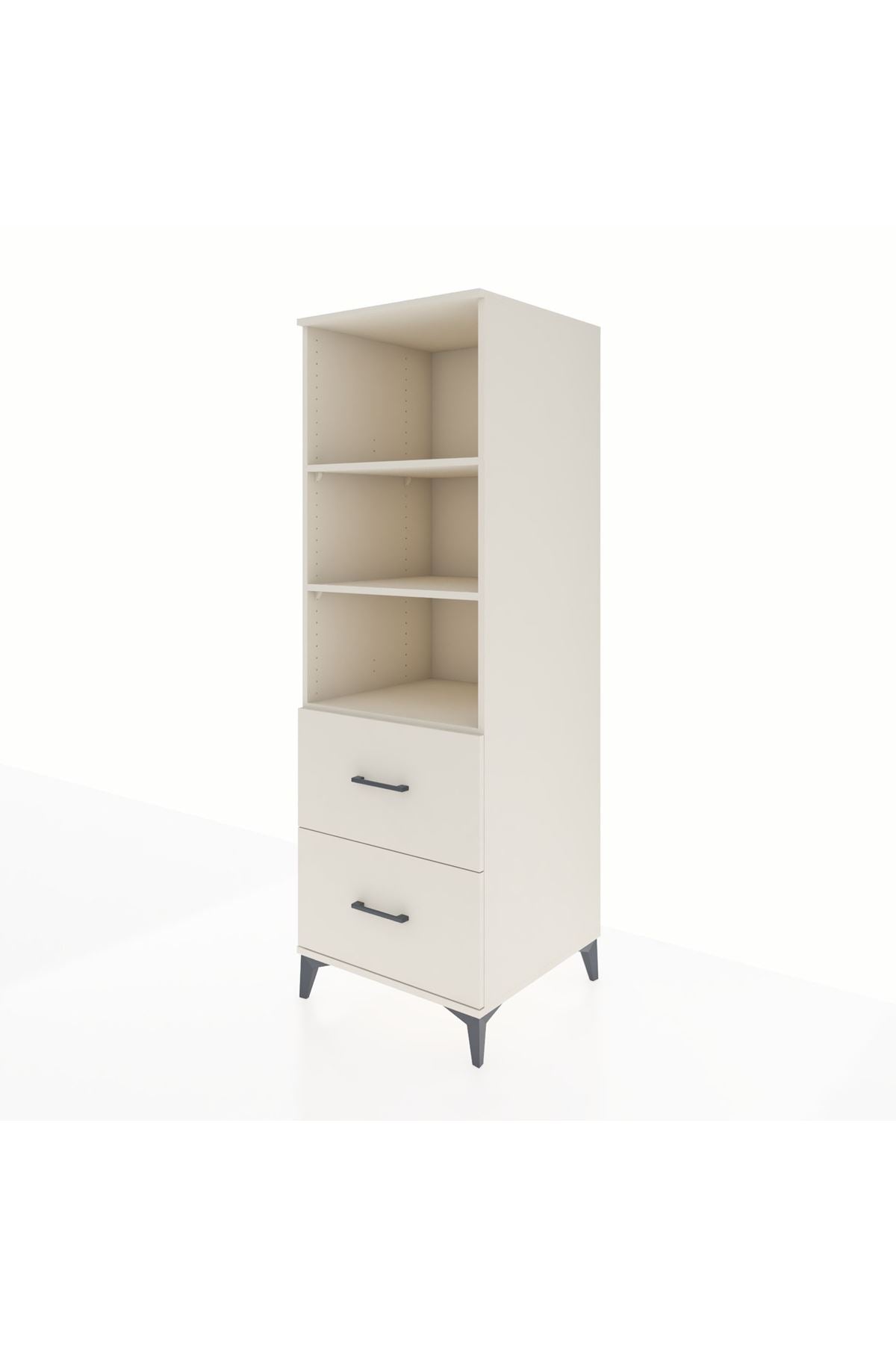 Kronos Dolap 3 Raflı 2 Çekmeceli 60x59x182 - S89M049V1C