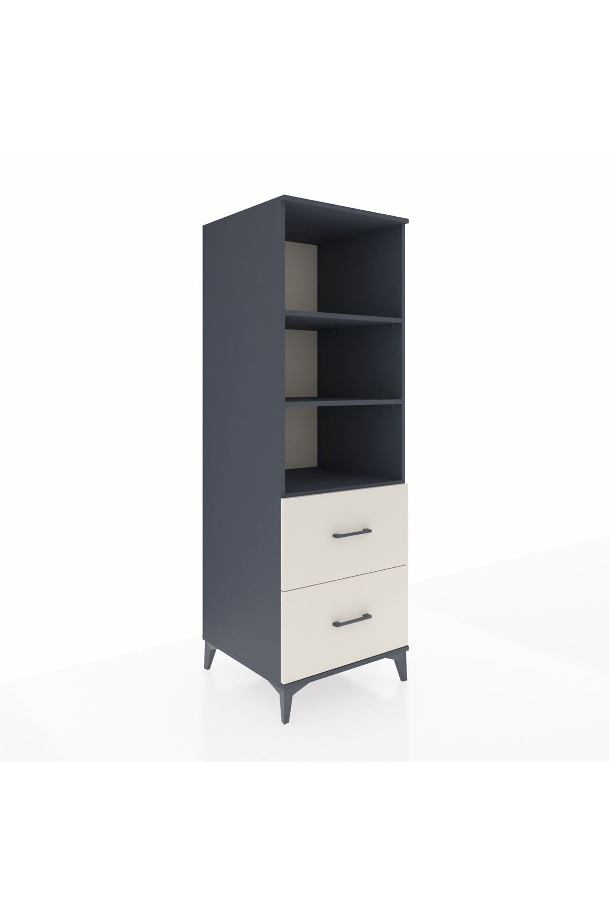 Kronos Dolap 3 Raflı 2 Çekmeceli 60x59x182 - S89M049V4C