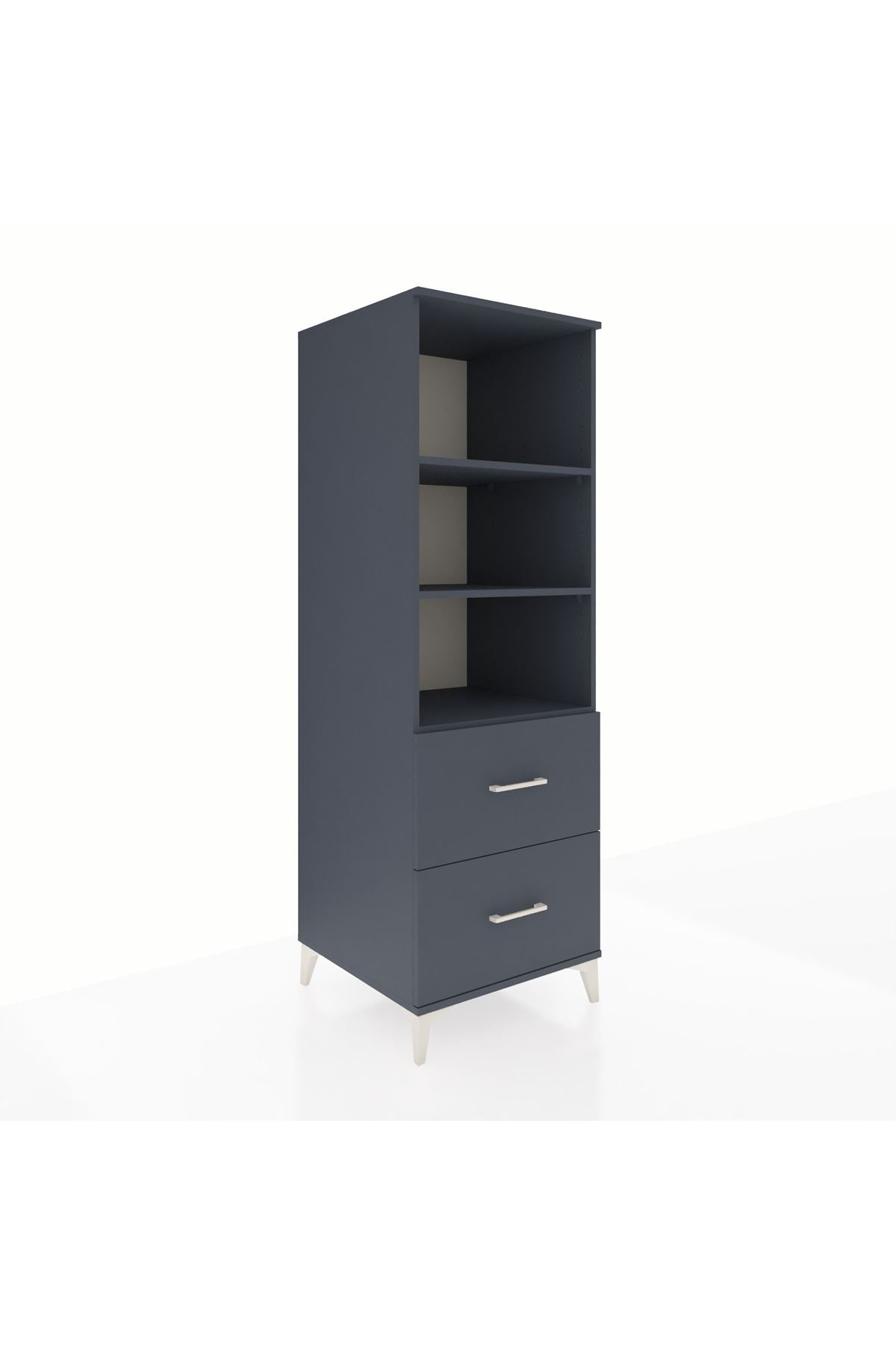 Kronos Dolap 3 Raflı 2 Çekmeceli 60x59x182 - S89M049V5C