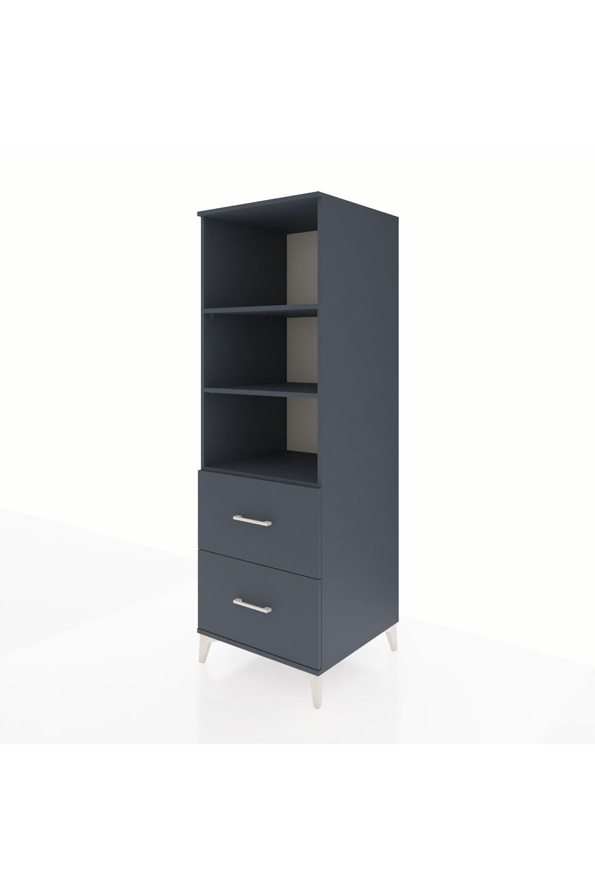 Kronos Dolap 3 Raflı 2 Çekmeceli 60x59x182 - S89M049V5C