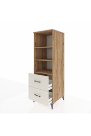 Kronos Dolap 3 Raflı 2 Çekmeceli 60x59x182 - S89M049V7C