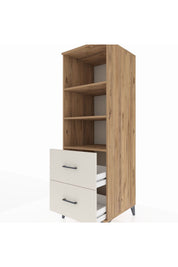 Kronos Dolap 3 Raflı 2 Çekmeceli 60x59x182 - S89M049V7C