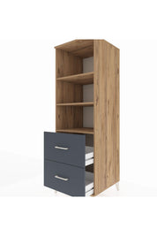 Kronos Dolap 3 Raflı 2 Çekmeceli 60x59x182 - S89M049V8C